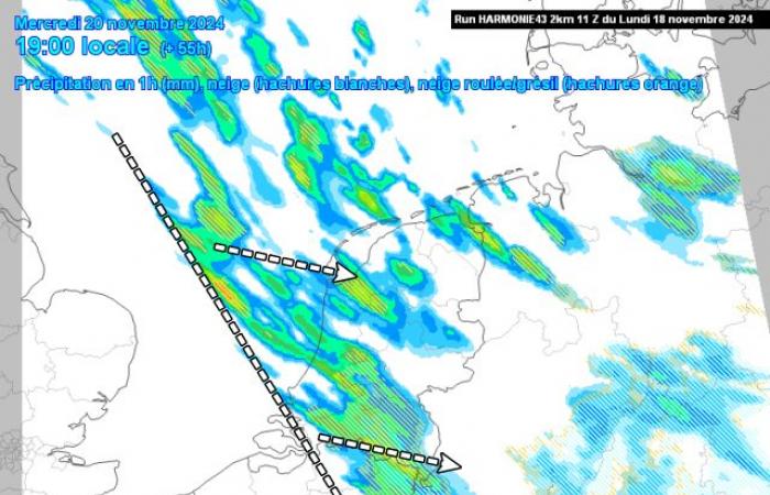 Could heavy winter showers provide a snow surprise on Wednesday?