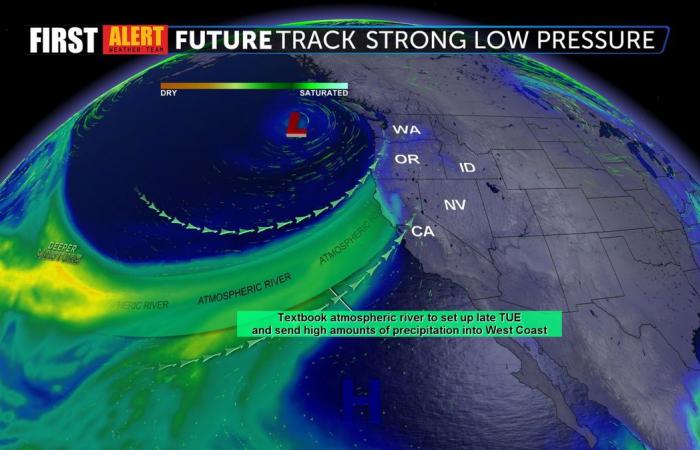 Gradually warmer this week as a major storm approaches NorCal