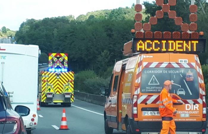 Creuse: the N145 is cut in both directions this Thursday morning near Auge, following an accident