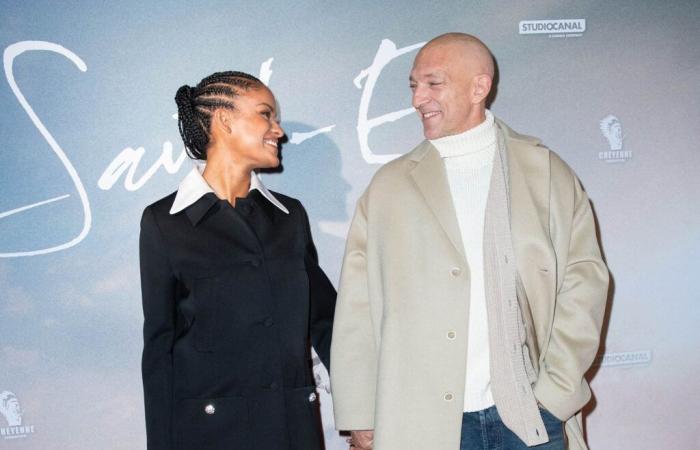 A radical new look for Vincent Cassel out with his pregnant partner, Narah