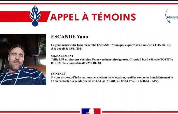 Disappearance of Yann Escande: psychological disorders, former unemployed rugby player, what we know