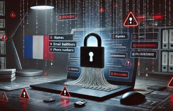 the data of 15,000 French people was compromised