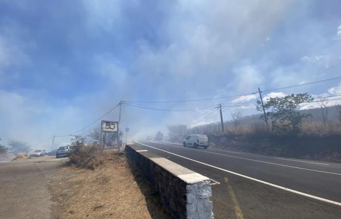 traffic disrupted on the theater road following a fire