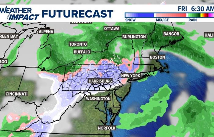 First snowflakes coming to Pennsylvania by the end of the week!