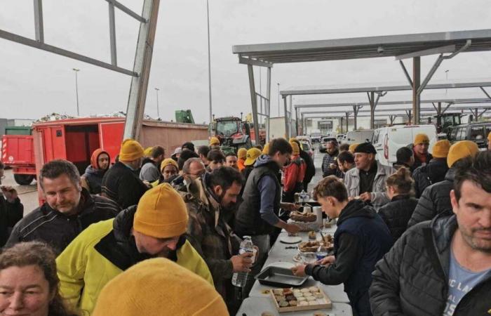 On their way to Gironde, farmers from Lot-et-Garonne are targeting a supermarket in Marmande