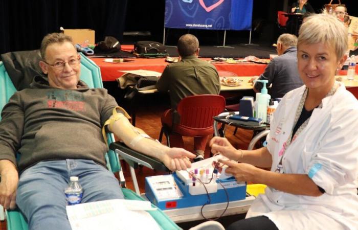 In Indre, blood collections are done drop by drop