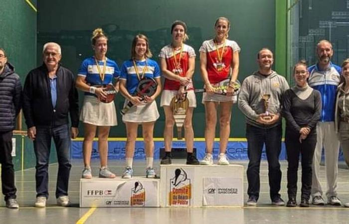 Pelota: the Béarn championship in full finals with trinquet hollow rubber paleta