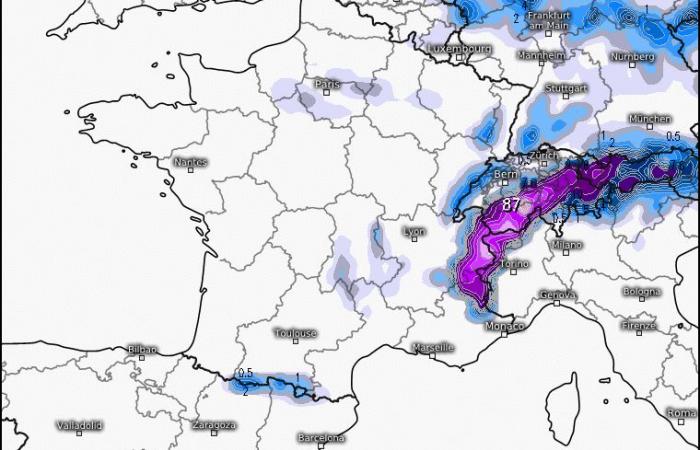 several centimeters announced, the sectors of the Rhône where it could fall