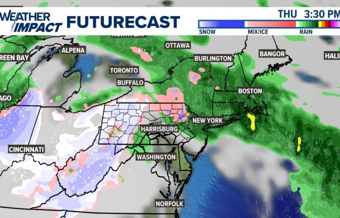 First snowflakes coming to Pennsylvania by the end of the week!