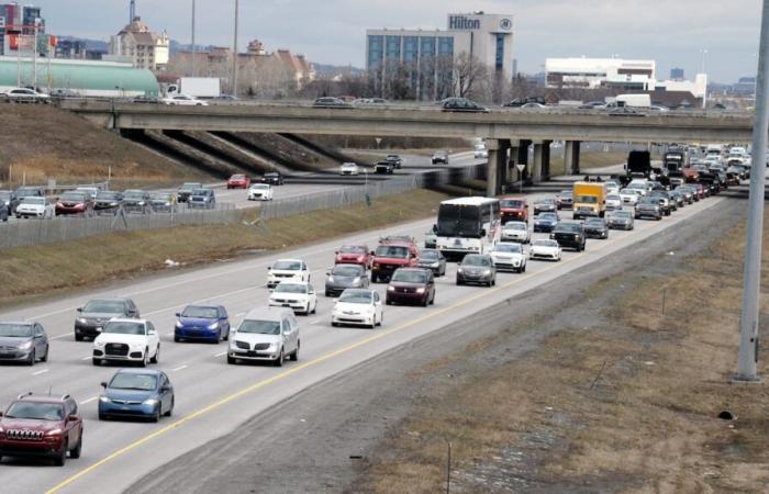 The elevated ramp of the highways 440 and 15 interchange soon to open