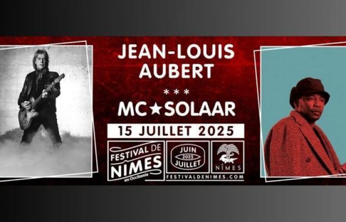 Jean-Louis Aubert and MC Solaar in concert in the Arena