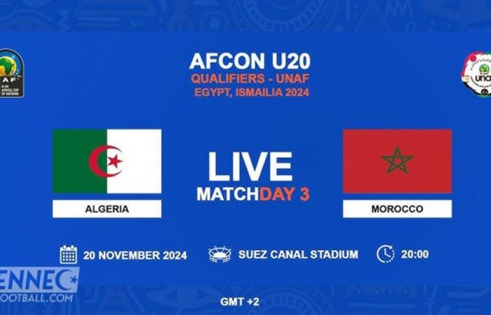 UNAF U20 – Algeria/Morocco: click here to watch the match LIVE