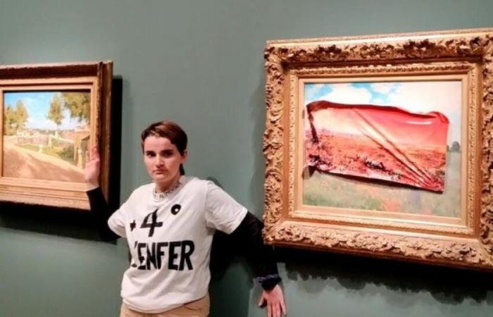 Defacement of a painting by Monet: release required against an environmental activist: News