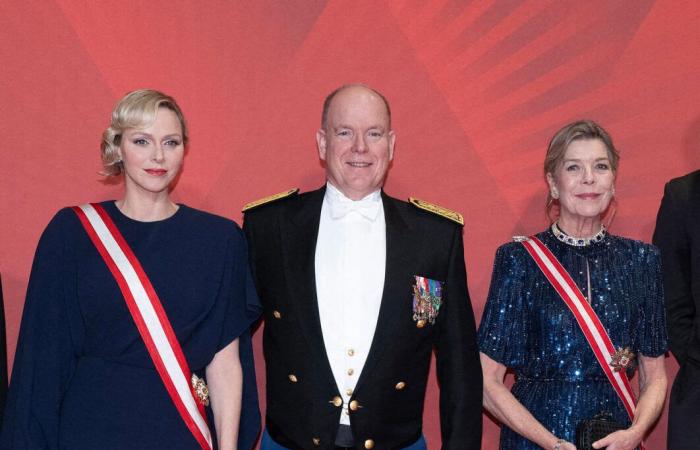 Princess Caroline sparkles alongside her glamorous children at the National Day gala with Albert II and Charlene