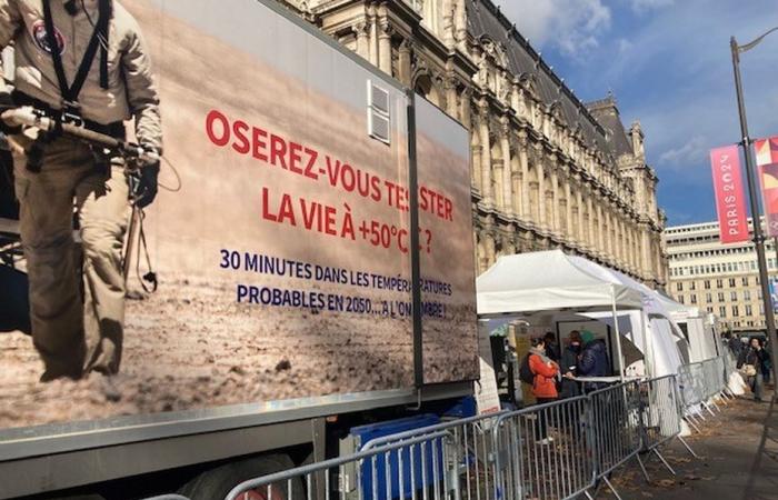 Living in Paris under 50°C? An immersive installation allows you to try the experience