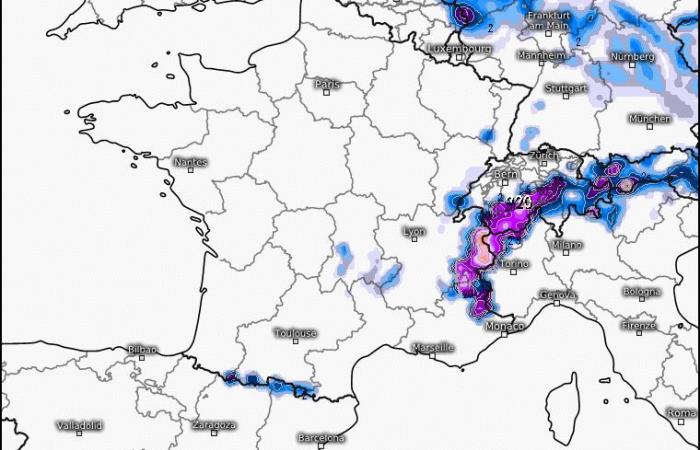 several centimeters announced, the sectors of the Rhône where it could fall