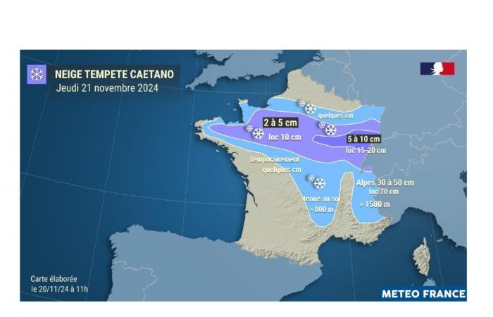 Oise: yellow vigilance for snow and ice Wednesday November 20