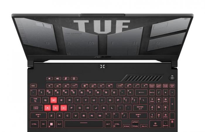 Asus TUF Gaming A15 TUF567XI-HQ093W, PC portable gamer multimédia 17″ 2.5K 165Hz DCI-P3 RTX 4070 AMD Ryzen 9 Phoenix SSD 1 To – LaptopSpirit