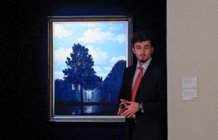 A Magritte fetches $121 million at Christie’s in New York