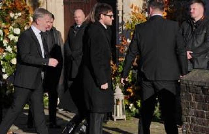 Liam Payne funeral latest: One Direction star’s bandmates and girlfriend Kate Cassidy pictured outside church