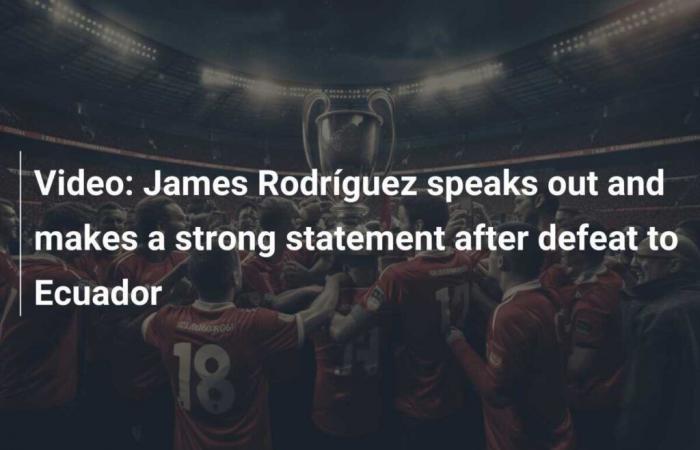 Video: James Rodríguez speaks out and makes strong statement after Ecuador defeat