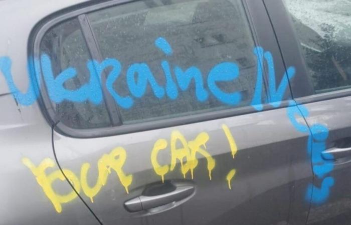 mysterious tags written on cars in Lyon and Villeurbanne, around ten complaints filed