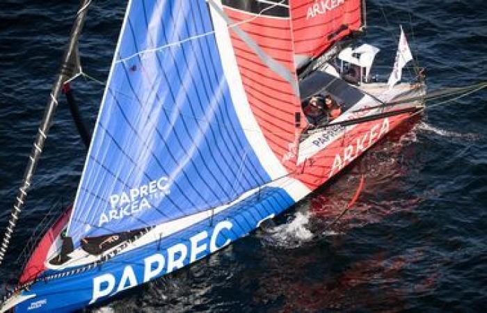 Yoann Richomme in turn sets a new record for distance covered in 24 hours in a monohull