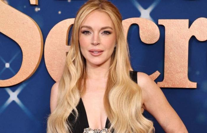 Lindsay Lohan turns heads at the premiere of her Christmas romantic comedy ‘Our Little Secret’