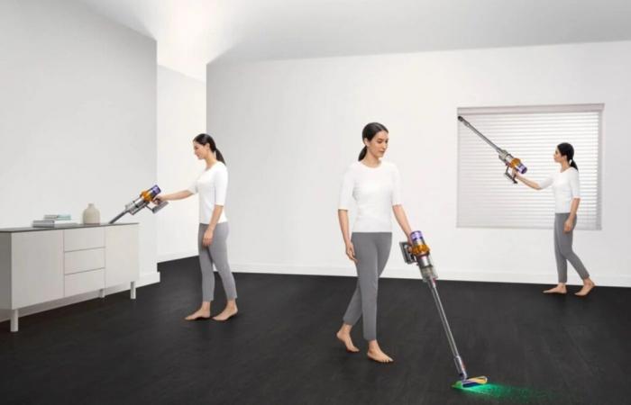 The Dyson V15 premium stick vacuum cleaner is at a fantastic price for Black Friday (-40%)