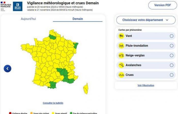 Risk of snow in the plains this Thursday: Météo France places more than 40 departments on yellow alert