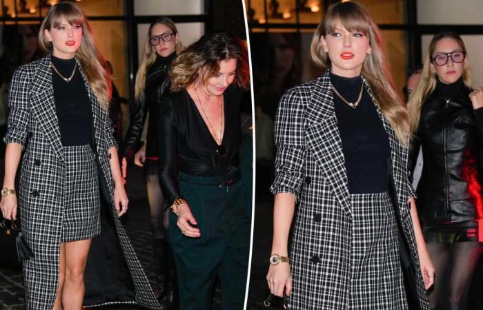 Taylor Swift has girls’ night out a Chez Margaux in NYC