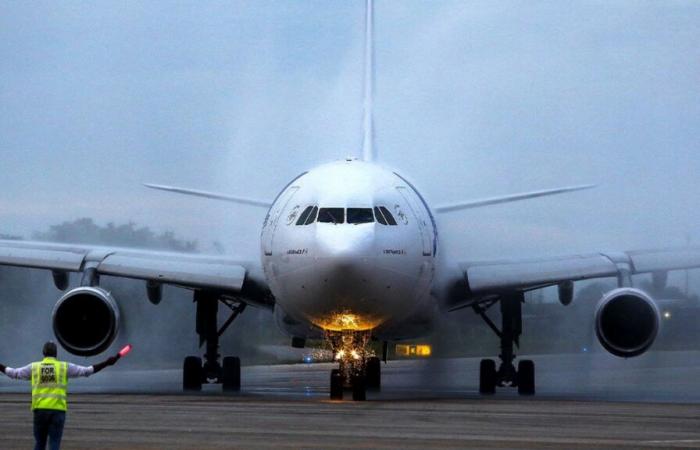 A “strange smell”: emergency services examine a plane at Schiphol Airport, the Netherlands