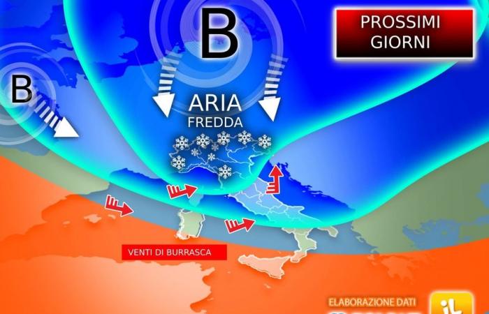 Arctic storm in a few hours, freezing winds and snow all the way to the plains in the next few days