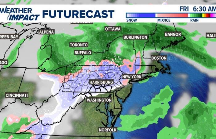 First snowflakes coming to Pennsylvania by the end of the week!