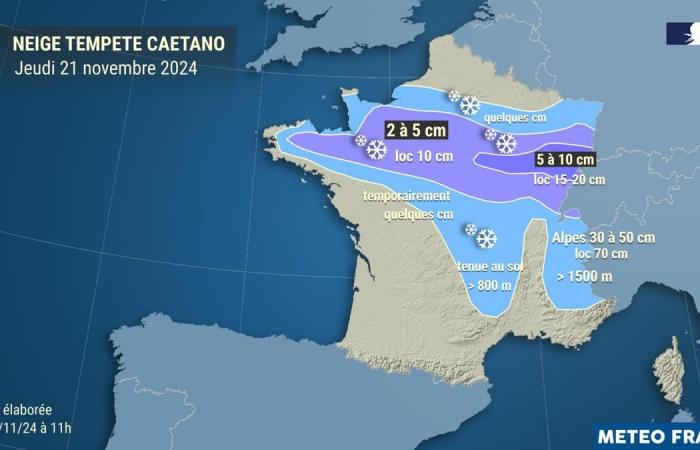 28 departments in the northern half of France on orange alert on Thursday