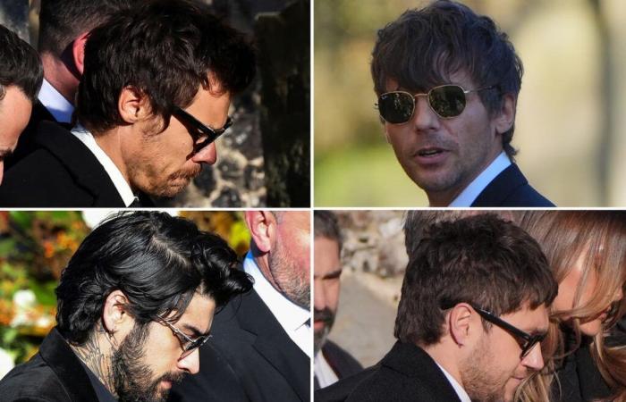 Liam Payne funeral latest: One Direction star’s bandmates and girlfriend Kate Cassidy pictured outside church