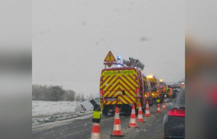 it's chaos on the roads of Seine-Maritime