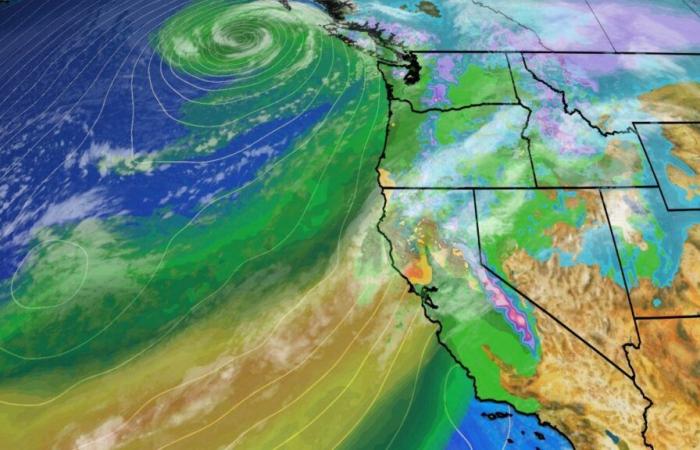 Strong Atmospheric River A West Flood Danger