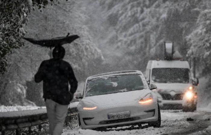 IN PICTURES. Rennes, Paris, Strasbourg… Half of France under the snow after the Caetano storm