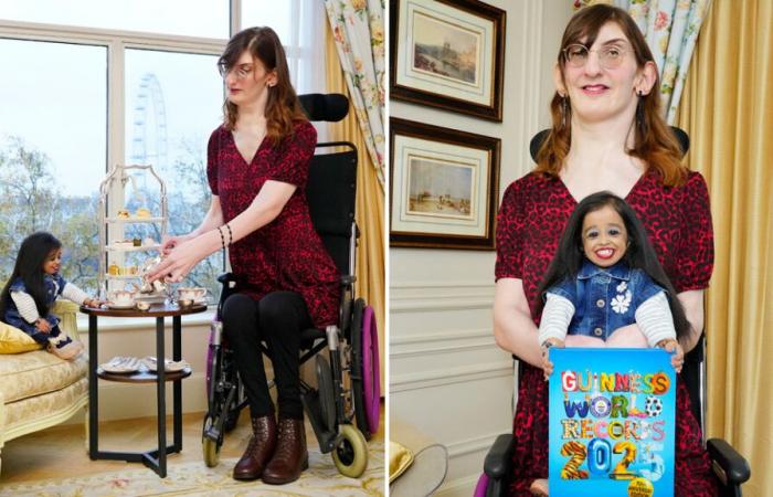 Tallest and shortest women meet in London to celebrate GWR Day 2024 with ‘Iconic’ afternoon tea