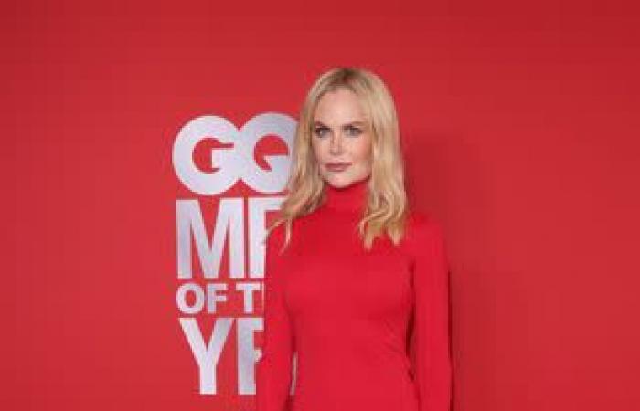 Nicole Kidman’s Slinky Red Hot Dress Laced All the Way Up Her Back