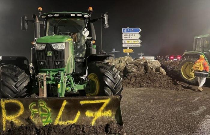 Anger of farmers: entrances and exits to the port of Bordeaux blocked in Bassens