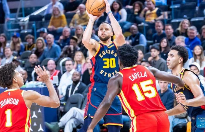 Golden State Warriors vs. Atlanta Hawks-Xinhua