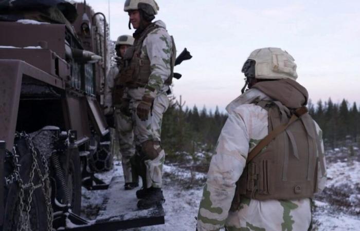 NATO soldiers simulate clashes in Finland