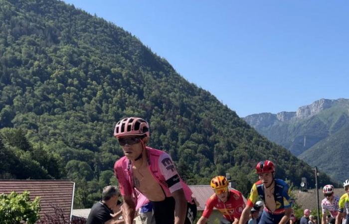 Cycling. Hit by a truck during training, a pink Tour of Italy jersey ends his career