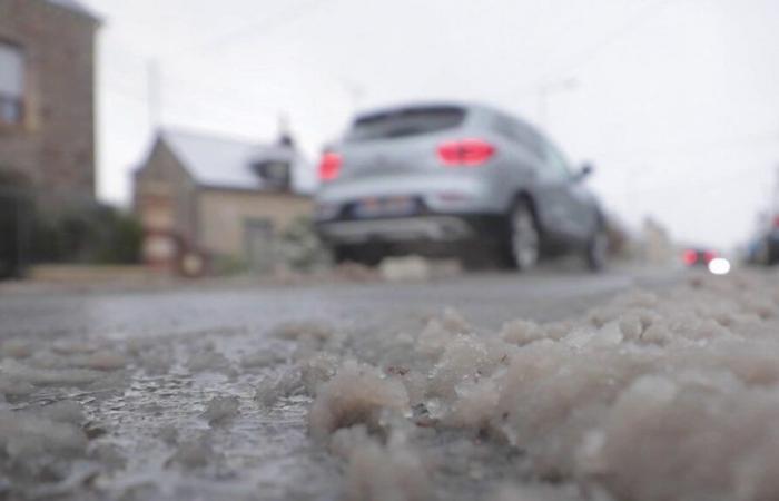 snowy roads surprise the Bretons