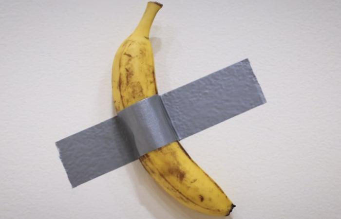 A banana proclaimed a work of art sold for $6.2 million in New York