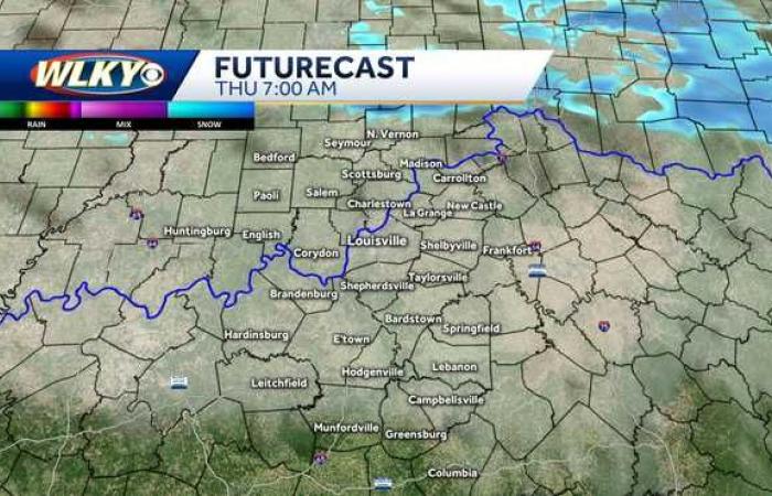 Snow showers possible Thursday in the Louisville region