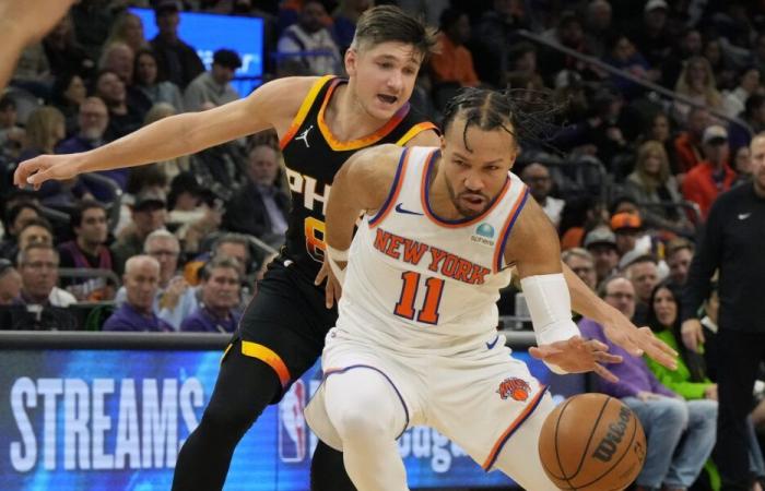 Suns try to snap four-game losing streak against Mikal Bridges, Knicks