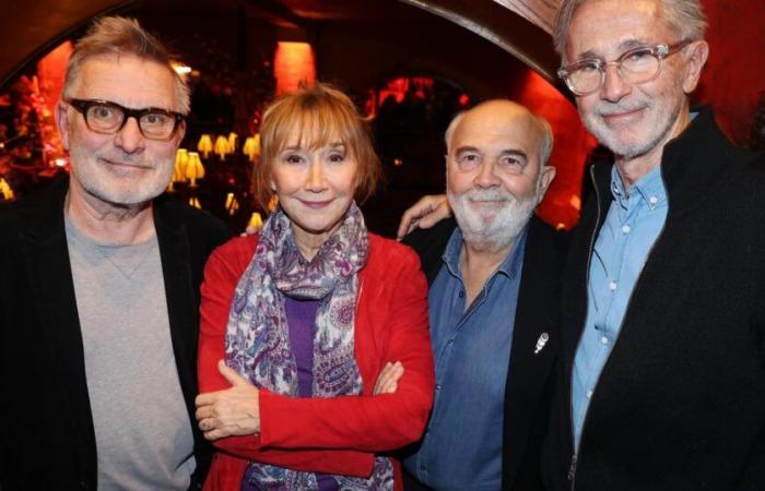 Gérard Jugnot, Thierry Lhermitte, Marie-Anne Chazel… The Splendid almost complete, Michel Blanc's very discreet companion